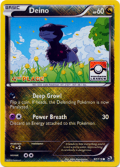 Deino 97/113 Crosshatch Holo 4th Place Promo - Pokemon League Challenge